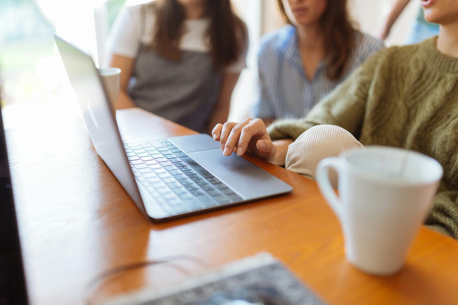 Person Using Laptop